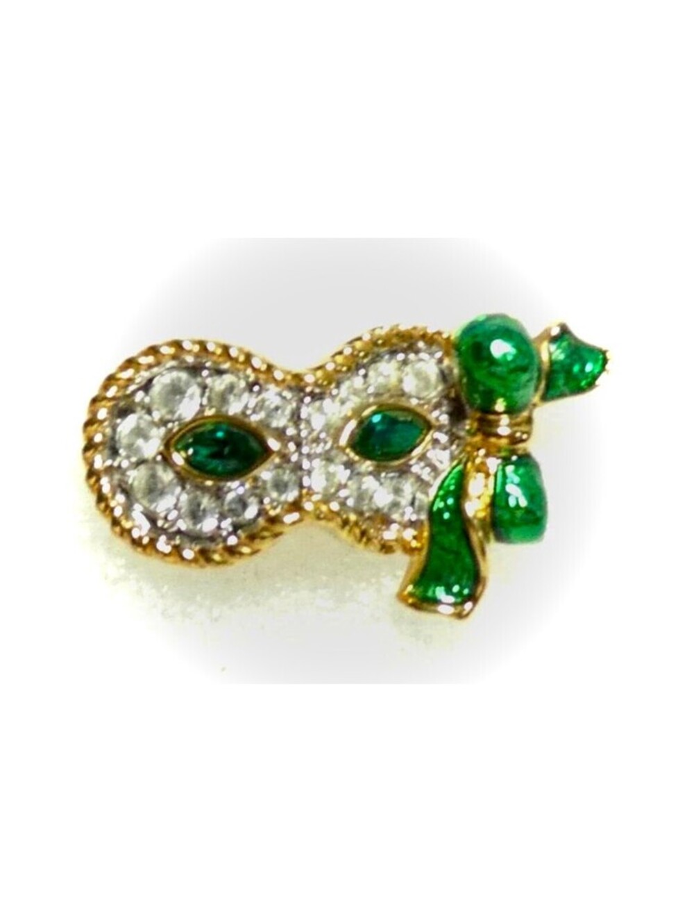 Swarovski SCS Masquerade Trilogy Pin | Pick Your Color | Red Green Yellow Signed